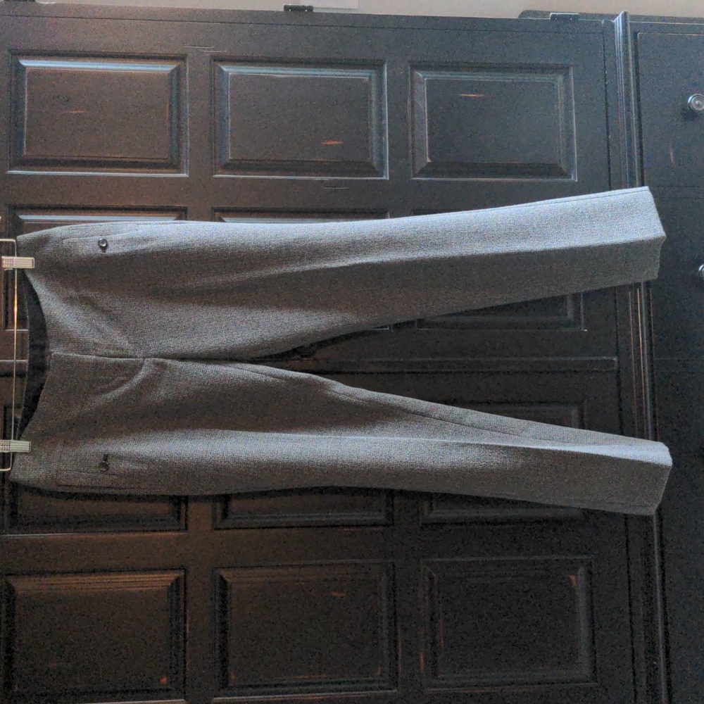 Limited Collection Drew fit unlined black and gray textured pants, size 6